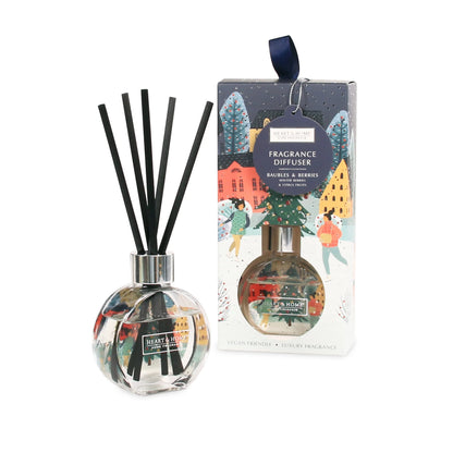 Heart & Home Fragrance Reed Diffuser 'Baubles & Berries' Winter Fruits Scent
