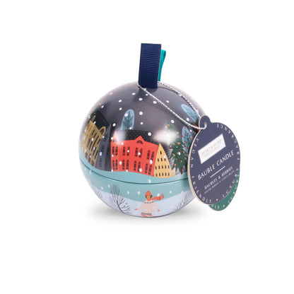 Heart & Home Tin Bauble Candle Gift 'Baubles & Berries' Winter Fruits Scent