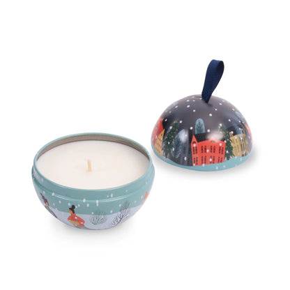 Heart & Home Tin Bauble Candle Gift 'Baubles & Berries' Winter Fruits Scent