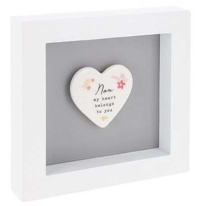 Heartfelt Art Nan My Heart Belongs To You Love Blooms Here! Wall Plaque Gift Idea