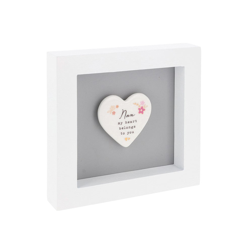 Heartfelt Art Nan My Heart Belongs To You Love Blooms Here! Wall Plaque Gift Idea