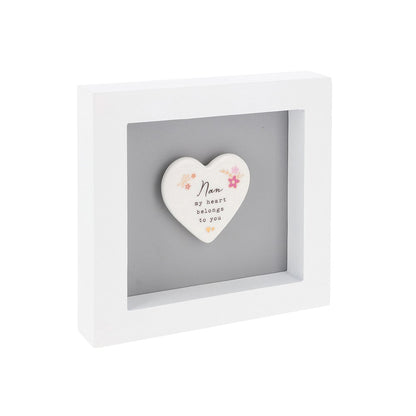 Heartfelt Art Nan My Heart Belongs To You Love Blooms Here! Wall Plaque Gift Idea