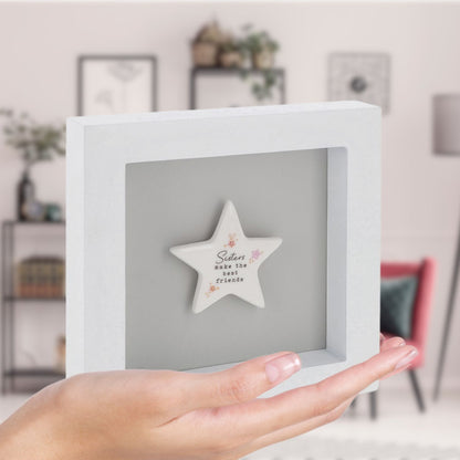 Heartfelt Art Sisters Make The Best Friends Best Buds Wall Plaque Gift Idea