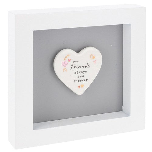 Heartfelt Art Friends Always & Forever Sweet Friendship Wall Plaque Gift Idea