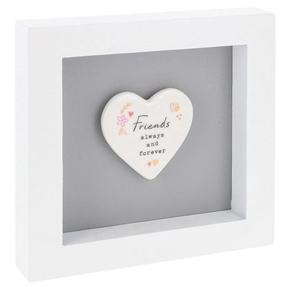 Heartfelt Art Friends Always & Forever Sweet Friendship Wall Plaque Gift Idea