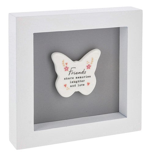 Heartfelt Art Friends Memories Laughter Love Fluttery Fun Wall Plaque Gift Idea