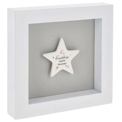 Heartfelt Art Friendship Lasts Forever Floral Friends Wall Plaque Gift Idea