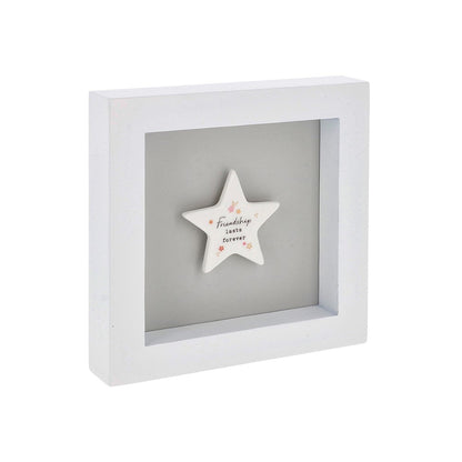 Heartfelt Art Friendship Lasts Forever Floral Friends Wall Plaque Gift Idea