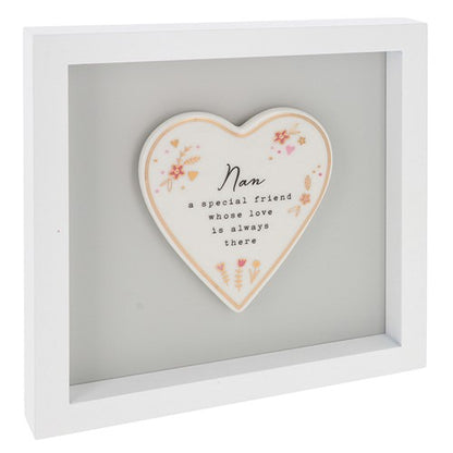 Heartfelt Art Nan A Special Friend Love Forever Blooms! Wall Plaque Gift Idea