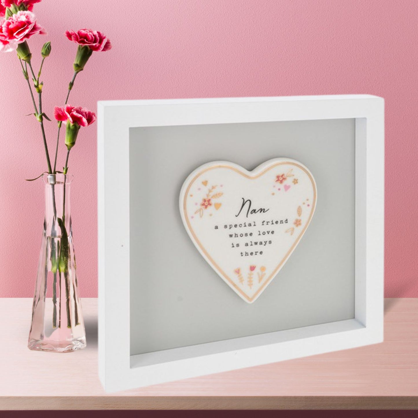 Heartfelt Art Nan A Special Friend Love Forever Blooms! Wall Plaque Gift Idea