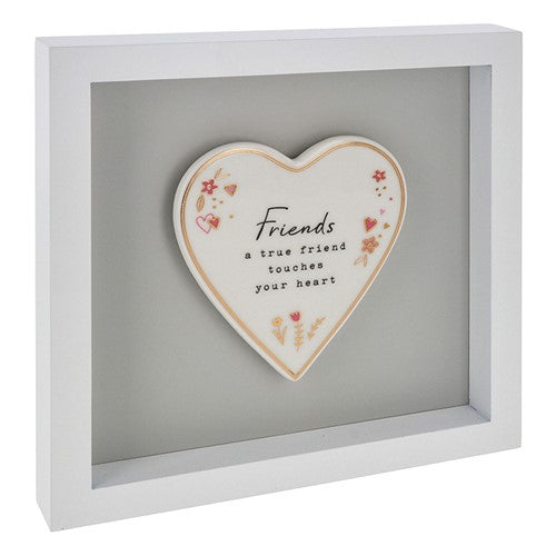 Heartfelt Art Friends A True Friend Touches Your Heart Wall Plaque Gift Idea