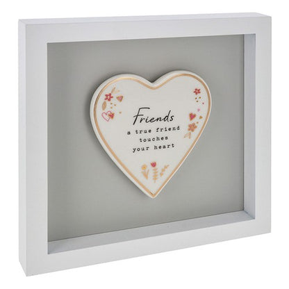 Heartfelt Art Friends A True Friend Touches Your Heart Wall Plaque Gift Idea