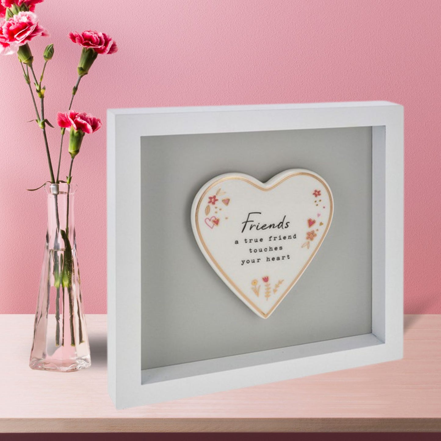 Heartfelt Art Friends A True Friend Touches Your Heart Wall Plaque Gift Idea