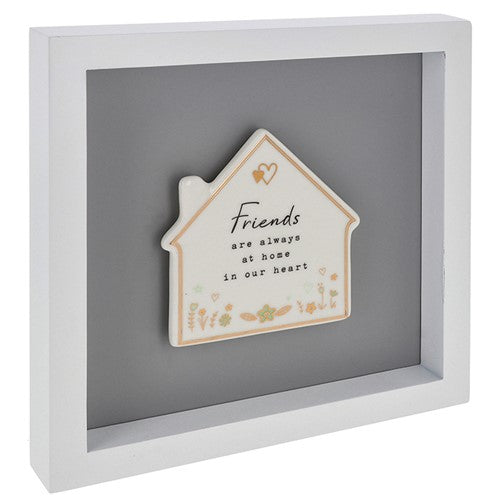 Heartfelt Art Friends Are Always At Home In Our Heart Wall Plaque Gift Idea