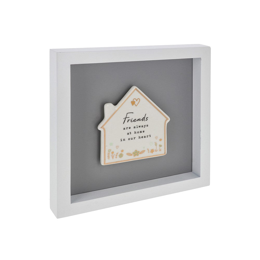 Heartfelt Art Friends Are Always At Home In Our Heart Wall Plaque Gift Idea