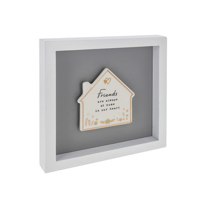 Heartfelt Art Friends Are Always At Home In Our Heart Wall Plaque Gift Idea