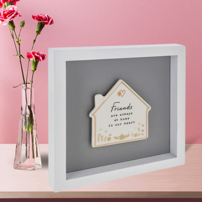 Heartfelt Art Friends Are Always At Home In Our Heart Wall Plaque Gift Idea