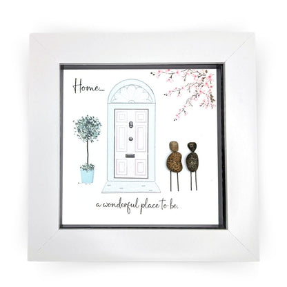 La De Da! A Wonderful Place Mini Pebble Art New Home Framed Print Gift Idea