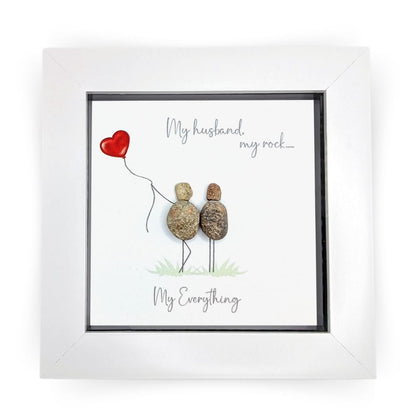La De Da! My Husband My Everything Mini Pebble Art Framed Print Gift Idea