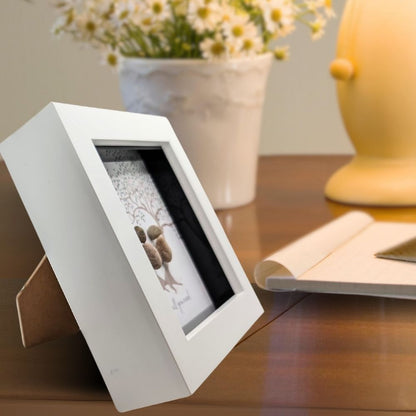 La De Da! Love Is All You Need Mini Pebble Art Heart Tree Framed Print Gift Idea