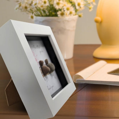 La De Da! Thank You Mini Pebble Art Friendship Thank You Framed Print Gift Idea