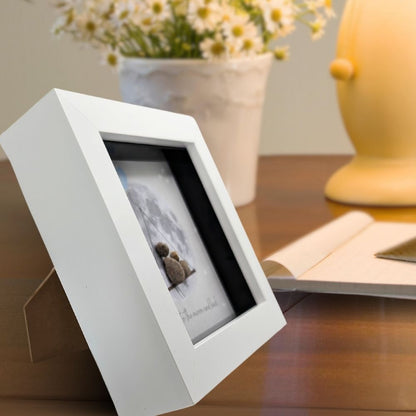 La De Da! Mum Moon & Back Mini Pebble Art Framed Print Gift Idea