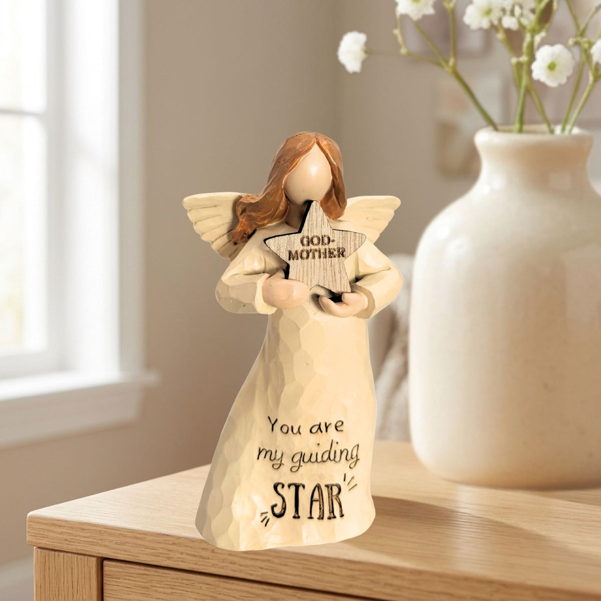 Godmother You Are My Guiding Star Guardian Angel Figurine Keepsake Gift
