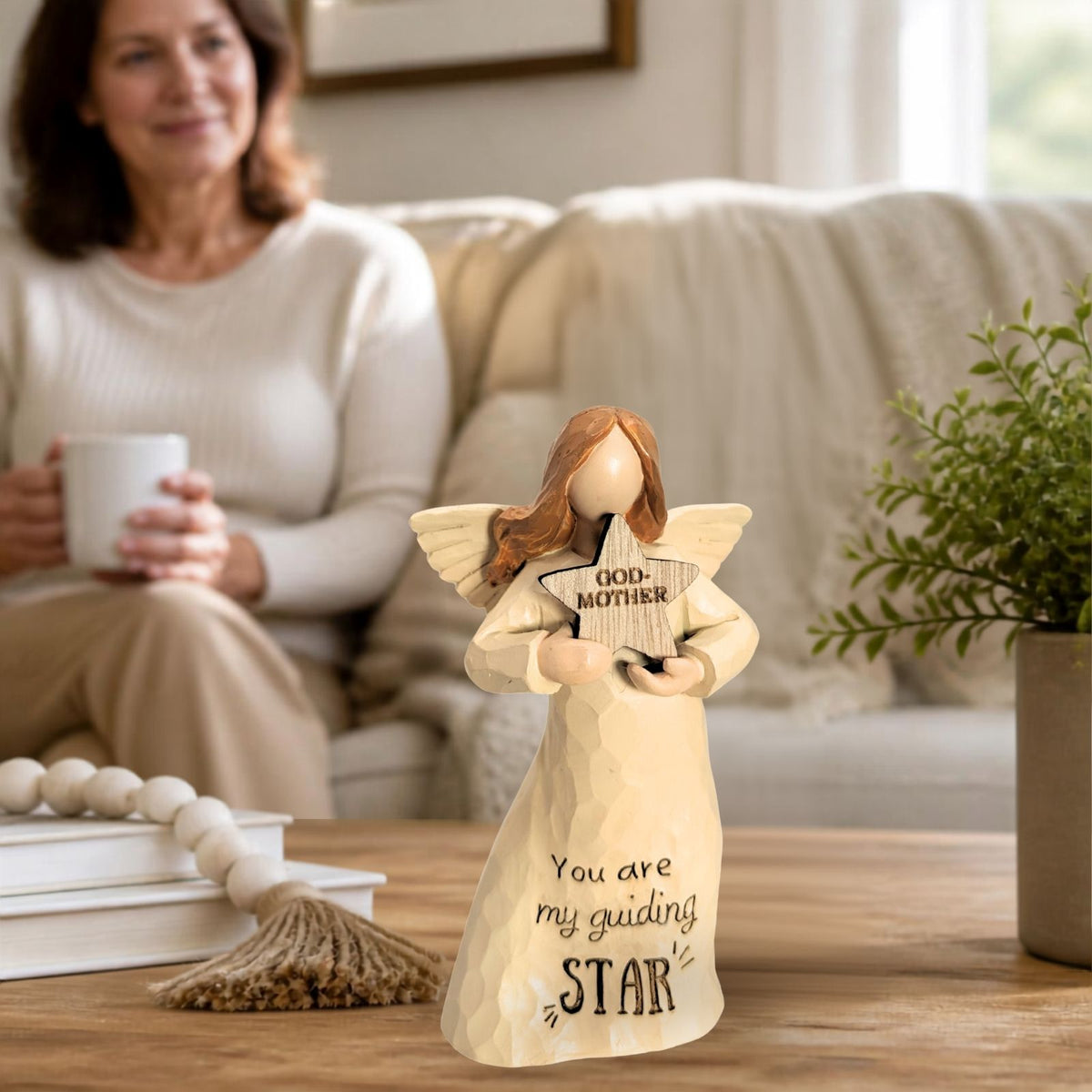 Godmother You Are My Guiding Star Guardian Angel Figurine Keepsake Gift
