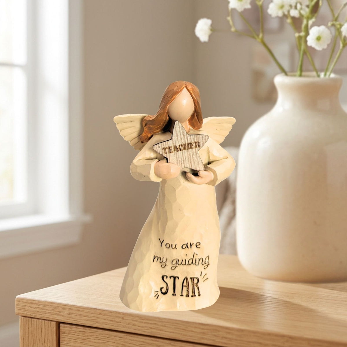 Teacher You Are My Guiding Star Guardian Angel Figurine Keepsake Thank You Gift
