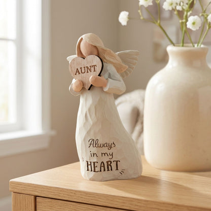 Aunt Always In My Heart Guardian Angel Figurine Sentimental Keepsake Gift
