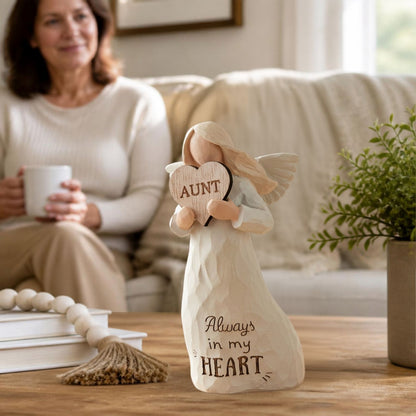 Aunt Always In My Heart Guardian Angel Figurine Sentimental Keepsake Gift