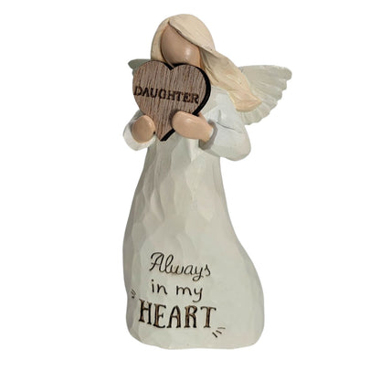 Daughter Always In My Heart Guardian Angel Figurine Sentimental Keepsake Gift