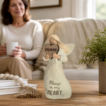 Friend Always In My Heart Guardian Angel Figurine Sentimental Keepsake Gift