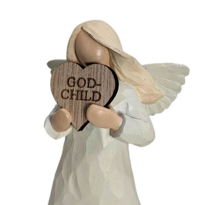 Godchild Always In My Heart Guardian Angel Figurine Sentimental Keepsake Gift