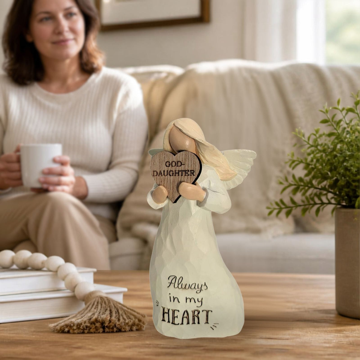 Goddaughter Always In My Heart Guardian Angel Figurine Sentimental Keepsake Gift
