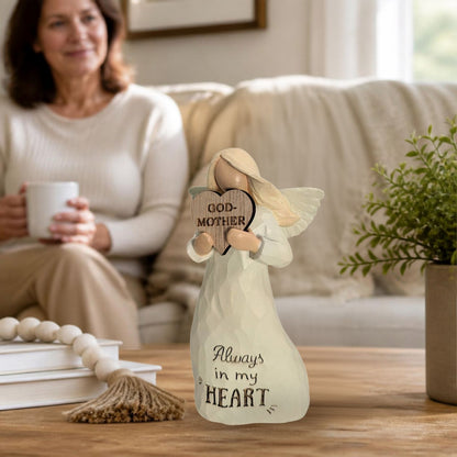 Godmother Always In My Heart Guardian Angel Figurine Sentimental Keepsake Gift