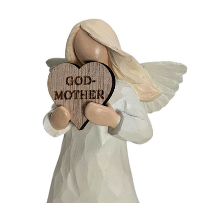 Godmother Always In My Heart Guardian Angel Figurine Sentimental Keepsake Gift