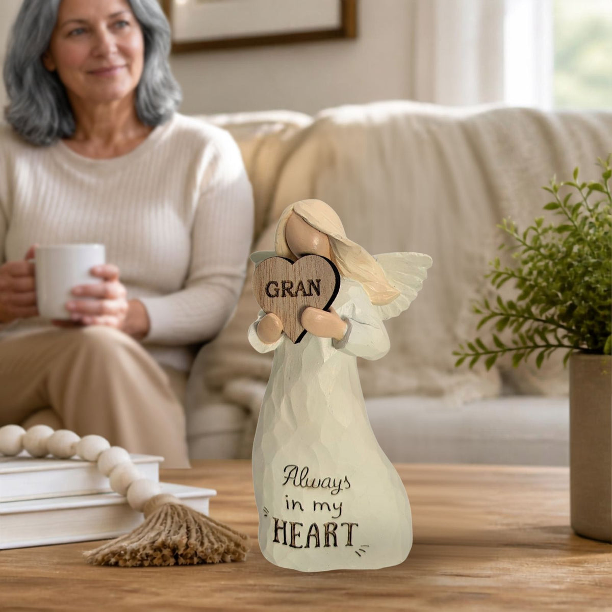 Gran Always In My Heart Guardian Angel Figurine Sentimental Keepsake Gift