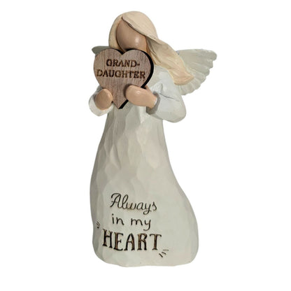 Granddaughter Always In My Heart Guardian Angel Figurine Keepsake Gift