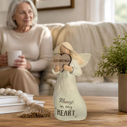 Grandma Always In My Heart Guardian Angel Figurine Sentimental Keepsake Gift