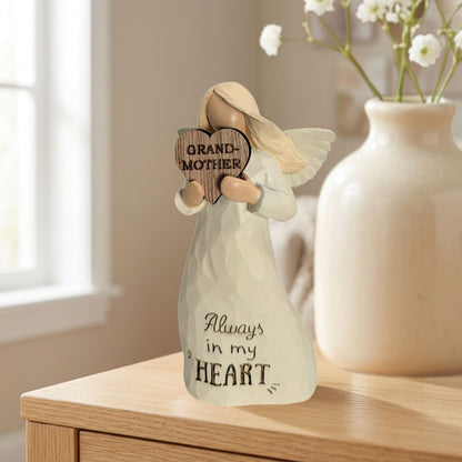 Grandmother Always In My Heart Guardian Angel Figurine Sentimental Keepsake Gift