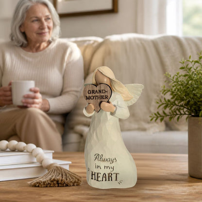 Grandmother Always In My Heart Guardian Angel Figurine Sentimental Keepsake Gift