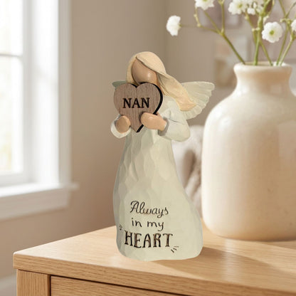 Nan Always In My Heart Guardian Angel Figurine Sentimental Keepsake Gift