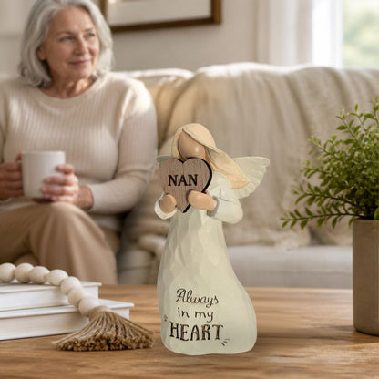 Nan Always In My Heart Guardian Angel Figurine Sentimental Keepsake Gift