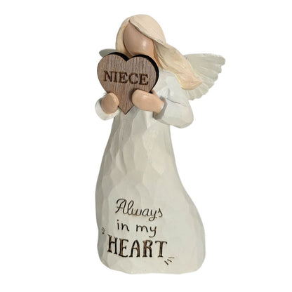Niece Always In My Heart Guardian Angel Figurine Sentimental Keepsake Gift