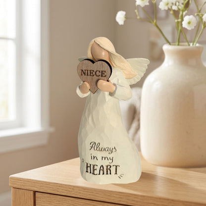Niece Always In My Heart Guardian Angel Figurine Sentimental Keepsake Gift