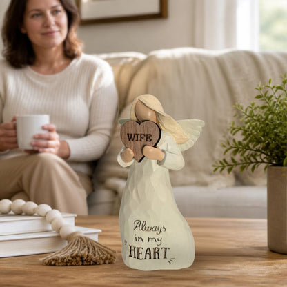 Wife Always In My Heart Guardian Angel Figurine Sentimental Keepsake Gift