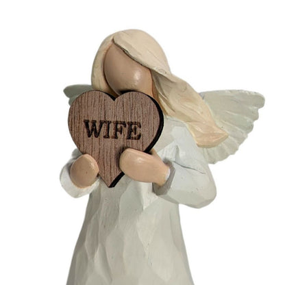 Wife Always In My Heart Guardian Angel Figurine Sentimental Keepsake Gift