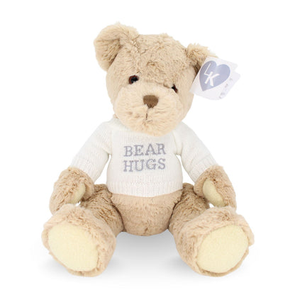 LK Bear Bear Hugs Soft Teddy Wearing Knitted Jumper Plush Keepsake Gift