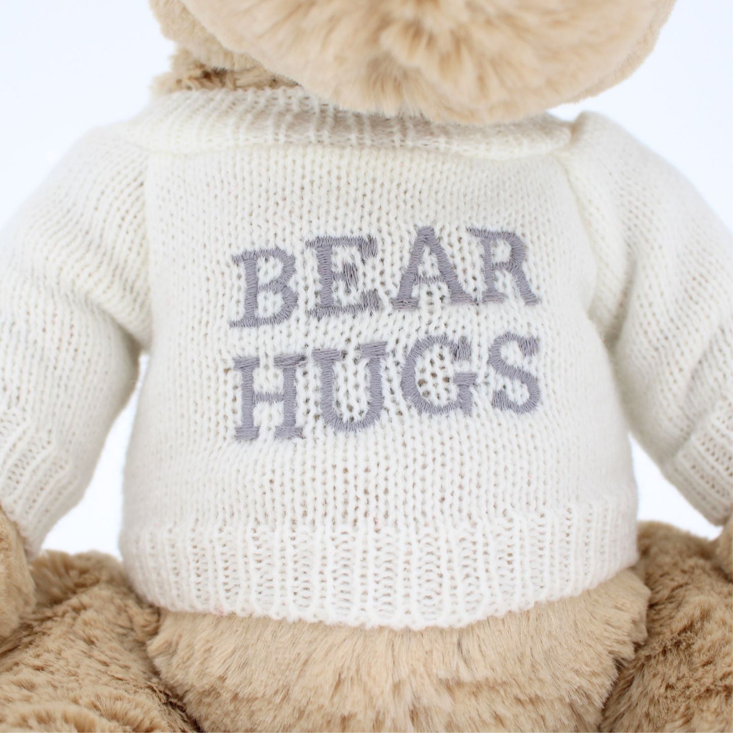 LK Bear Bear Hugs Soft Teddy Wearing Knitted Jumper Plush Keepsake Gift
